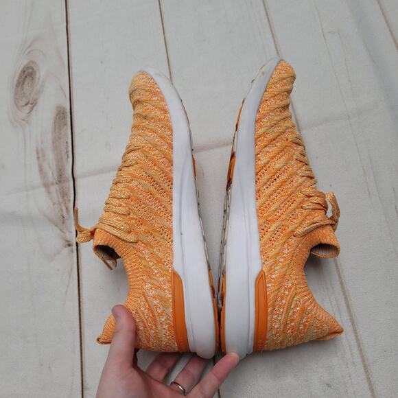 APL Techloom wave trainers orange knit sneaker shoes - Picture 7 of 11